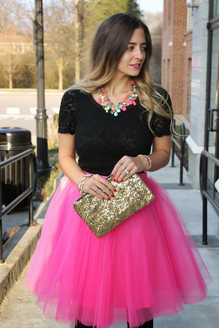 Bedazzles After Dark Outfit Post Valentine s Day Tulle Skirt
